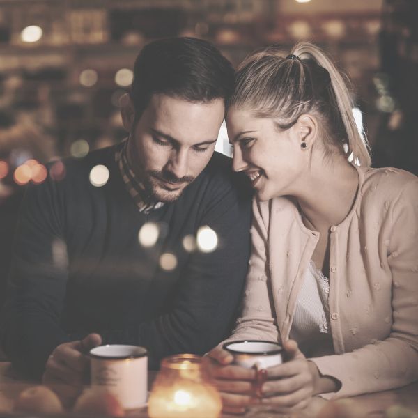 Nervous Guy getting close with his date