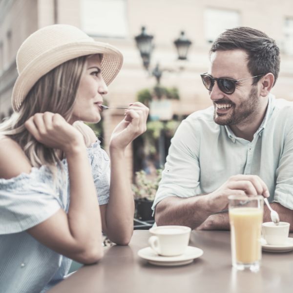 Guy taking his girlfriend out to eat