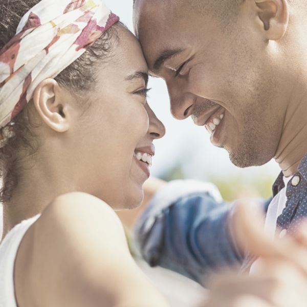 woman dancing with her crush smiling