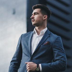 Guy with alpha male traits