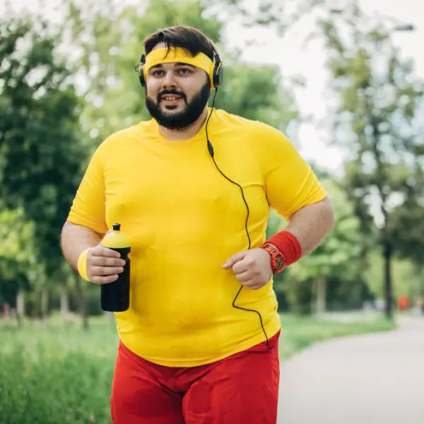 Overweight guy working on building his confidence