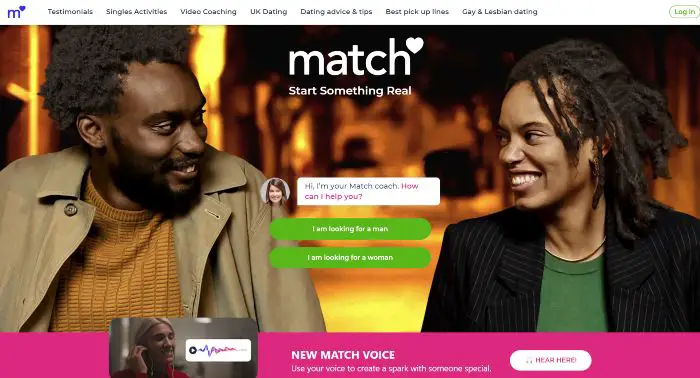 Match.com Screenshot